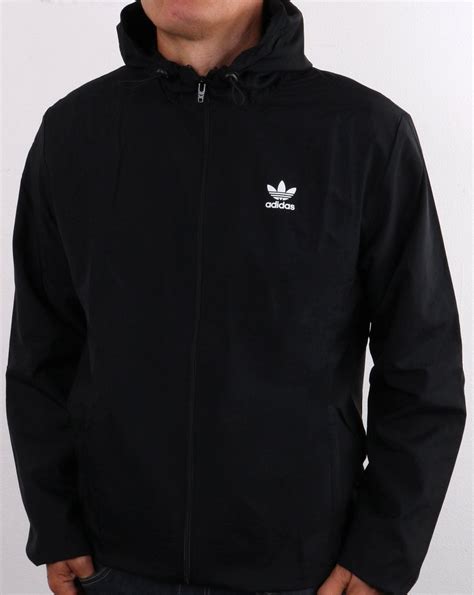 schwarzer adidas windbreaker|Adidas originals classic windbreaker.